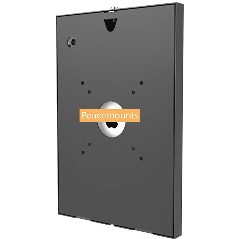 Peacemounts Lockable Metal VESA 75x75 100x100 Kiosk Tablet Enclosure Case for 9.7