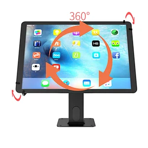 Universal 360 degree rotation Line Hidden Tilt Desktop Universal Adjustable Tablet PC Stand Tablet Bracket for 7-12.9 inch