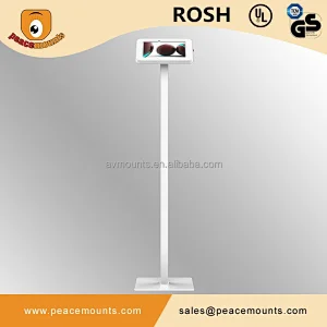 Color support customer design rotating tilt metal display tablet floor stand