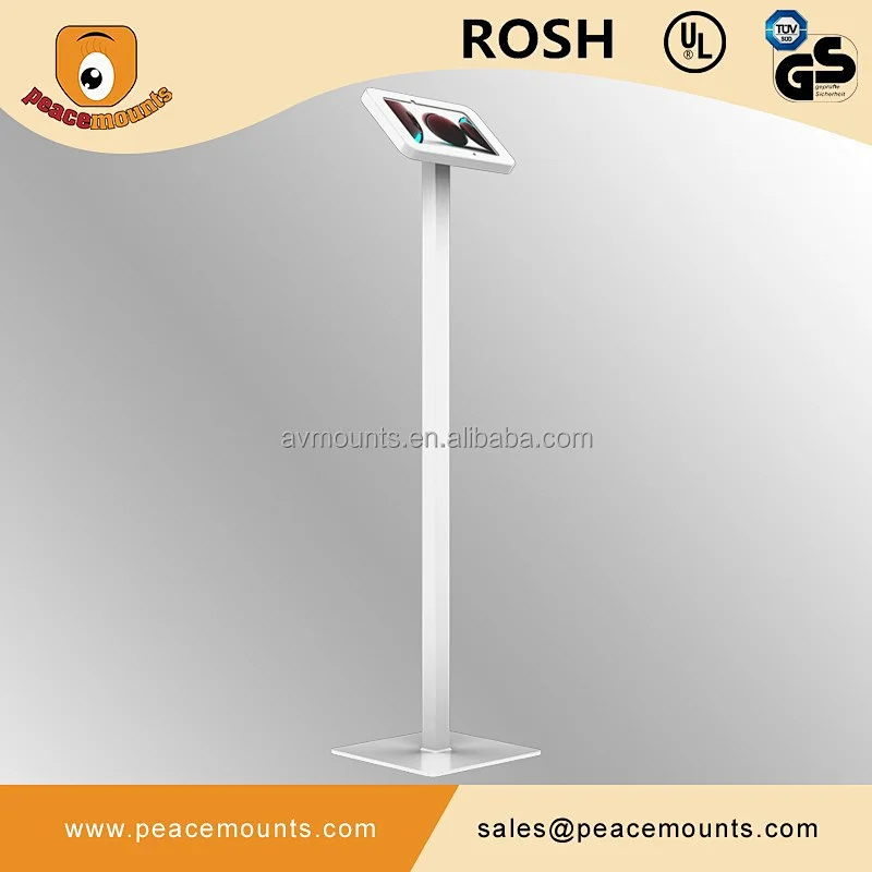 Color support customer design rotating tilt metal display tablet floor stand