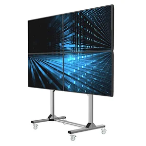 Movable led video wall cart mobile tv stand