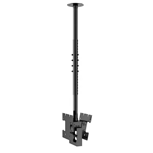 Two TV LCD LED Tilt Wall TV Ceiling Mount Bracket