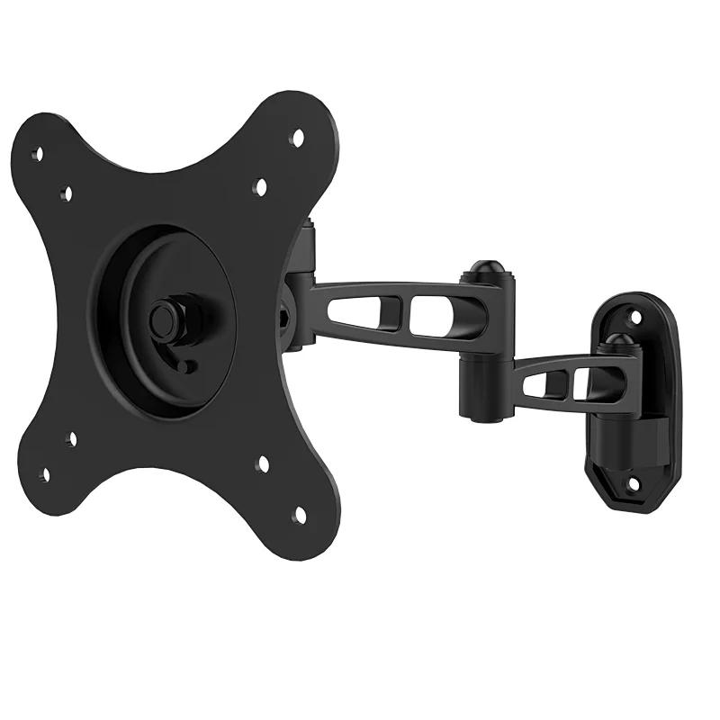 Fold Aluminum TV Wall Mount With Two Extendable Swivel Arms For 10-24 Inch LED TV
