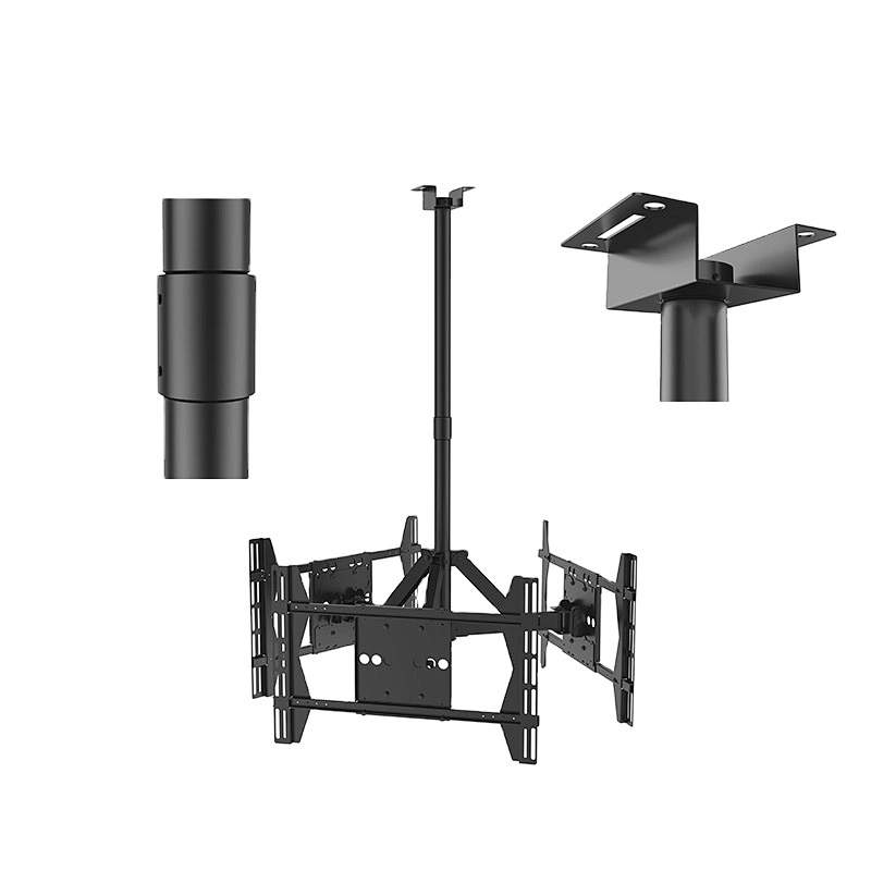 LCD 70 inch tv Monitor  LED Three Directional drop down metal tv wall ceiling mount