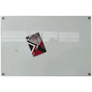 Peacemounts FGB-003 48"X32" Universal White Glassboard For Classroom School Office Use