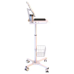 All in one workstation Height Adjustable Mobile Medical Laptop Cart Tablet VESA Hospital trolley for dental clinic