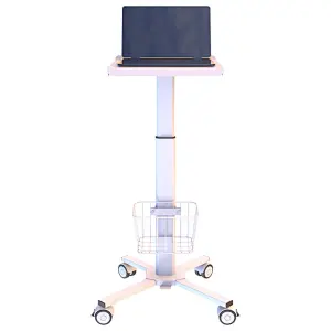 New Mobile Height Adjustable Medical Laptop Cart School Using Hospital trolley