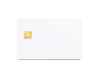 Custom PVC card RFID Contact IC Smart Blank Card with FM4442 Chip