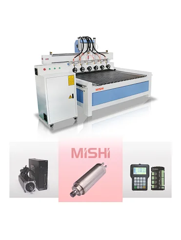 Stair handrails 3D 4 axis multi head cnc router wood furniture bulk production Engraving machine