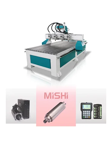 Multi Head 3D Woodworking Machine 3 Axis CNC Router for Wood Screen with 2.2kw Spindles Wood Router