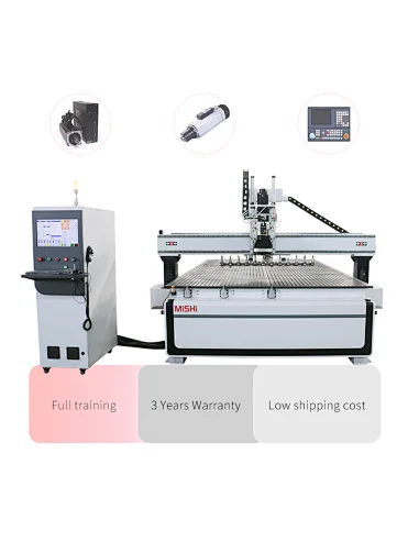 Mingshi 9kw Air Cooling Spindle Wood Door Making 3D CNC Router Cutting for Metal Machinery CNC Engraving Machine