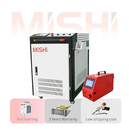 Jinan MISHI handheld laser welding machine 1000w 1500w 2000w fiber lazer welder metal welding machine