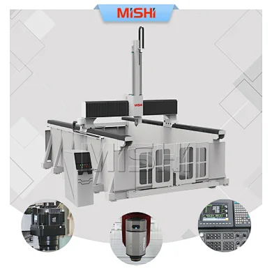 MISHI Italy 5axis head cnc machine sculpture model cnc wood 3d carving machine 5 axis cnc router