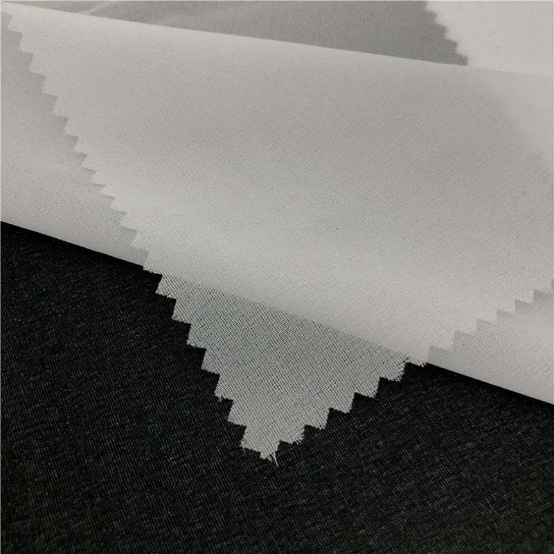 factory double dot fuse coat woven fusing fabric interlining ...