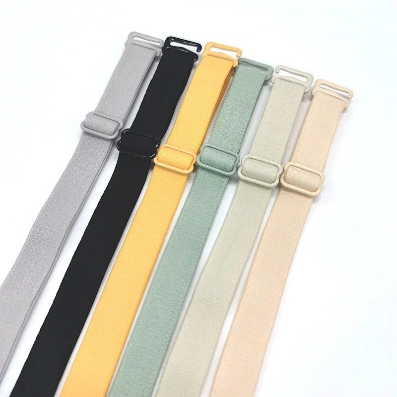 Wholesale underwear elastic Customized antiskid side 12mm 15mm 18mm lingerie elastic strap