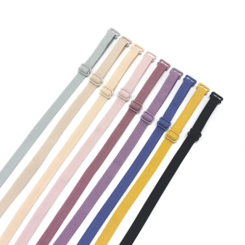 Wholesale underwear elastic Customized antiskid side 12mm 15mm 18mm lingerie elastic strap