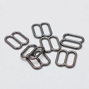 Wholesale Customized Alloy Ring Slider Bra Sliders And Bra Hooks for underwear swimming wear