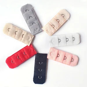 2021 popular elastic bra extender 3 hook and eye tape black
