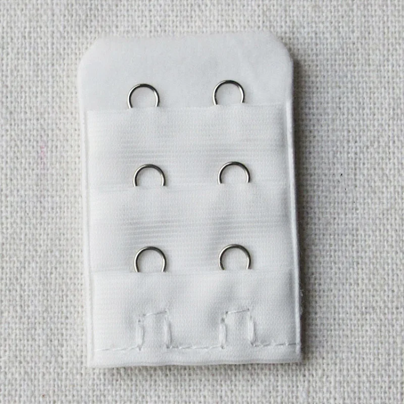 2021 popular elastic bra extender 3 hook and eye tape black