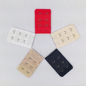 2021 popular elastic bra extender 3 hook and eye tape black
