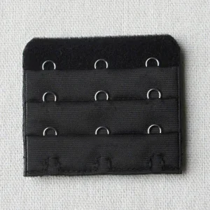 2021 popular elastic bra extender 3 hook and eye tape black