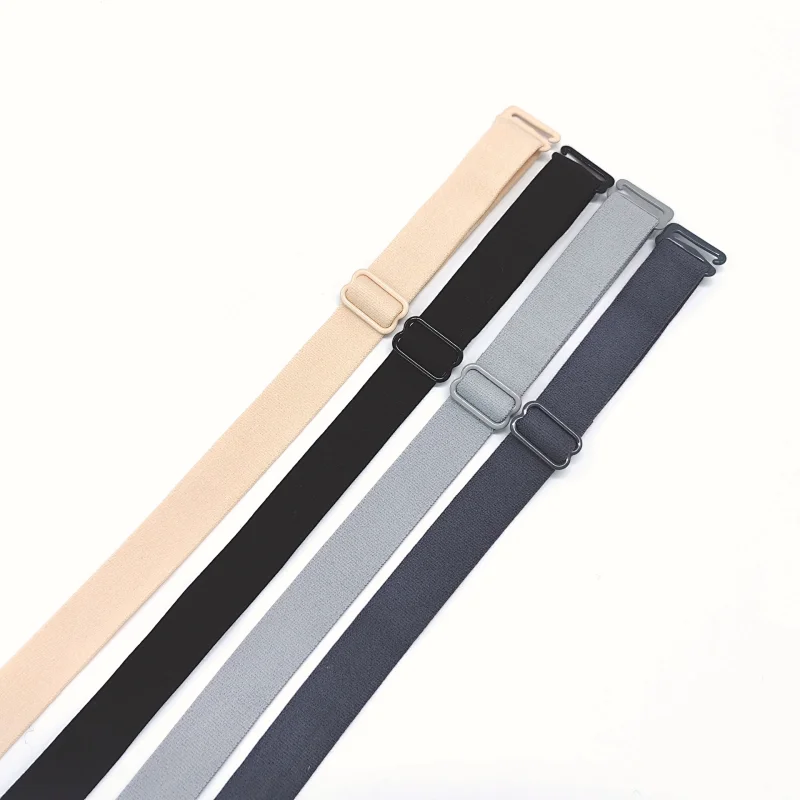 Wholesale underwear elastic Customized antiskid side 12mm 15mm 18mm lingerie elastic strap