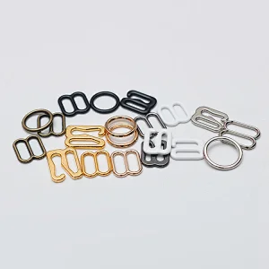 Wholesale Customized Alloy Ring Slider Bra Sliders And Bra Hooks for underwear swimming wear