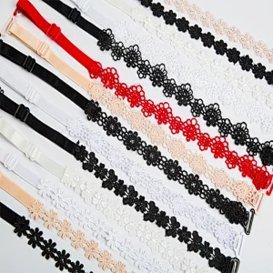 Wholesale Beautiful sunflower lace shoulder straps bra straps as underwear accessories