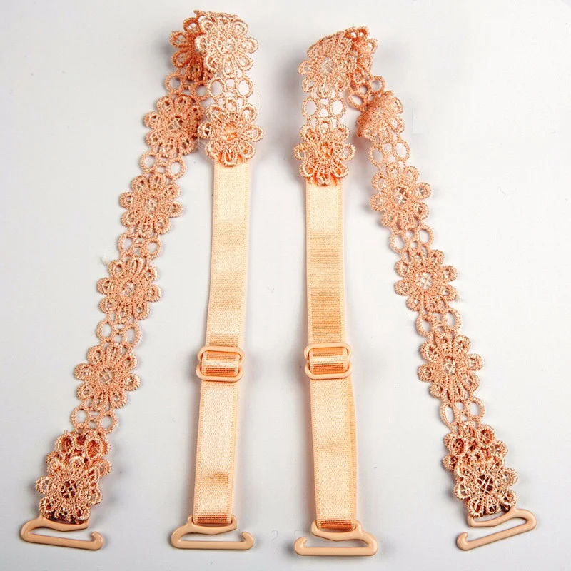 Wholesale Beautiful sunflower lace shoulder straps bra straps as underwear accessories