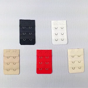 2021 popular elastic bra extender 3 hook and eye tape black
