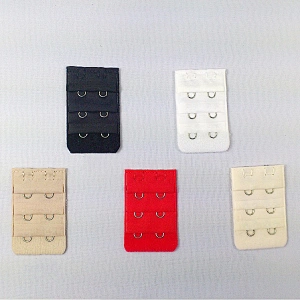 2021 popular elastic bra extender 3 hook and eye tape black