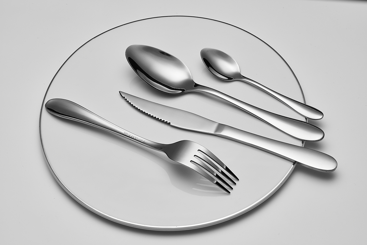 Becutlery restaurant cutlery set silver