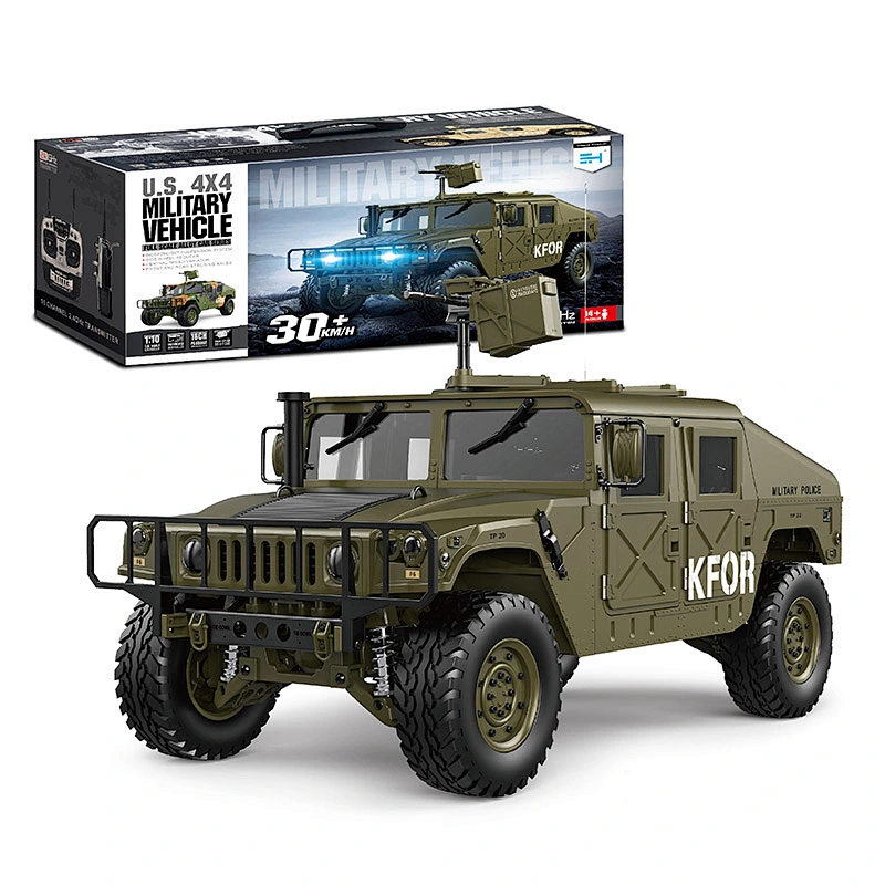 New arrival 1:10 remote radio control 2.4G toy military rc car