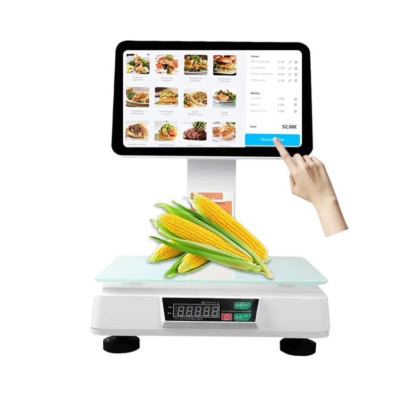 15.6inch Touch aio consuming POS cashier i3 CPU 4GB Win10 touch dual screen pos system pos machine