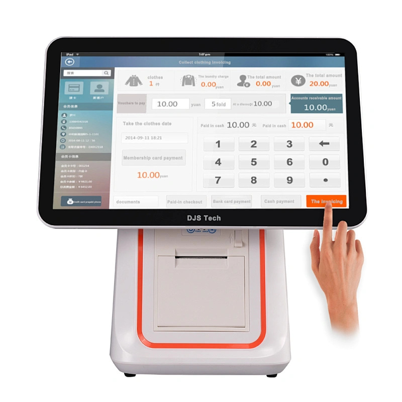15.6 inch Touch dual Screen All In One Pos Machine Price Point of Sale System restaurant Coffee shop POS computer