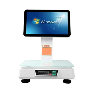 15.6inch touch screen pos machine windows system terminal supermarket pos computer for weighing vegetable market