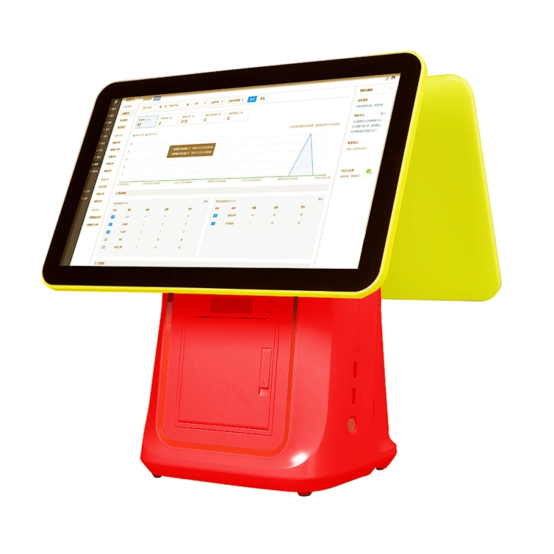 15.6 inch Touch dual Screen All In One Pos Machine Price Point of Sale System restaurant Coffee shop POS computer