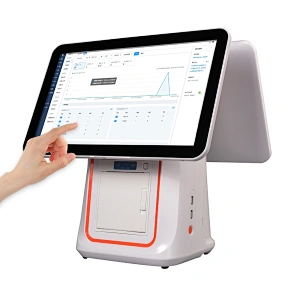 15.6 inch Touch dual Screen All In One Pos Machine Price Point of Sale System restaurant Coffee shop POS computer