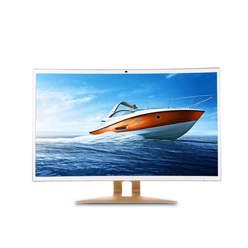 24-inch Curved screen display 1920*1080, VGA,  white desktop computer monitor Office games