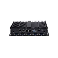 New fanless industrial pc cheap dual pc with dual LAN firewall barebones Intel Core i5 4GB ram Mini PC computer