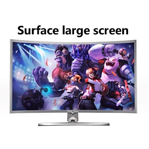 24-inch Curved screen display 1920*1080, VGA,  white desktop computer monitor Office games