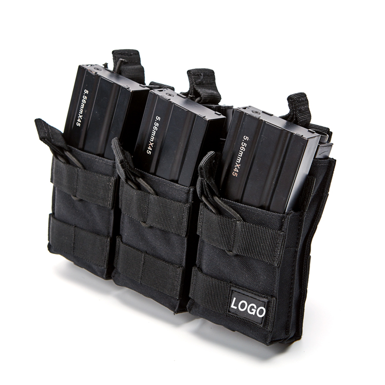 Triple Double Layer Open-Top M4 Mag Pouch