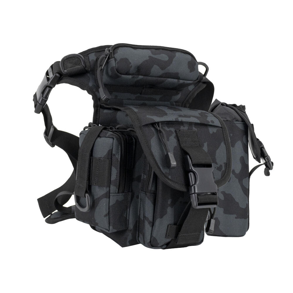 Tactical Drop Leg Bag Waist Bag Outdoor Thigh Pack with Water Bottle Pouch for Men
