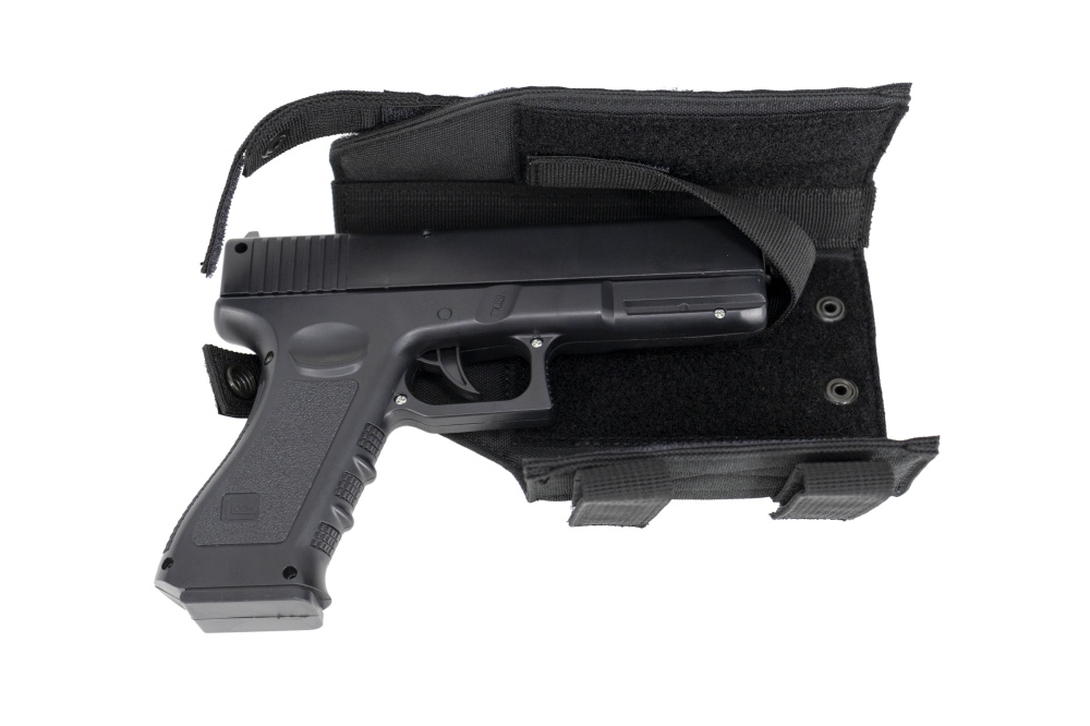 Funda de pistola táctica con bolsa mágica de linterna