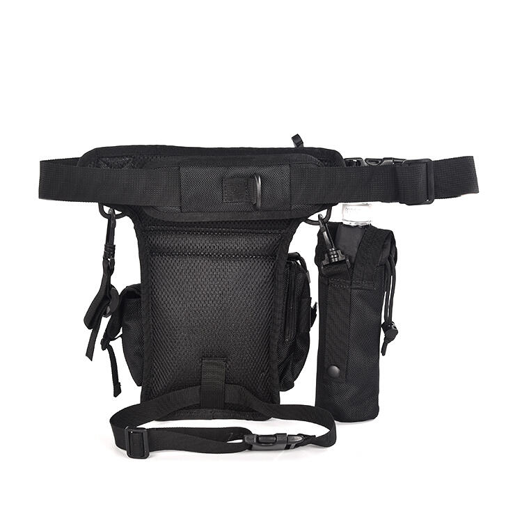 Tactical Drop Leg Bag Waist Bag Outdoor Thigh Pack with Water Bottle Pouch for Men