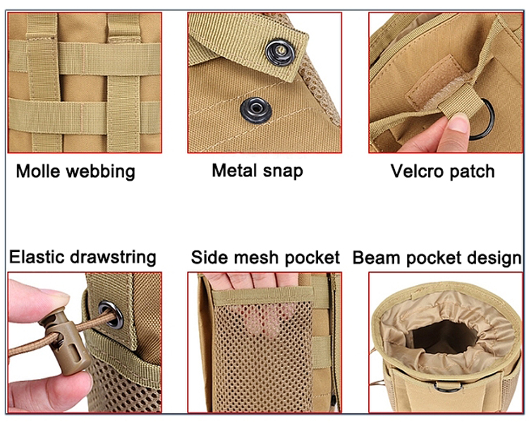 Molle System Hunting Tactical Magazine Dump Drop Pouch Reciclar Riñonera Bolsas de munición Airsoft Military Accessories Bag