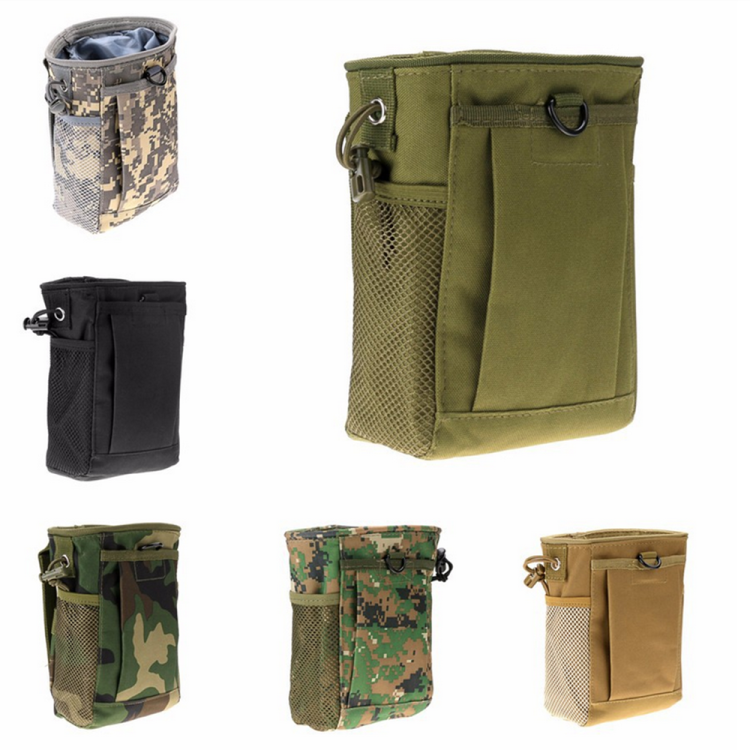 Molle System Hunting Tactical Magazine Dump Drop Pouch Reciclar Riñonera Bolsas de munición Airsoft Military Accessories Bag
