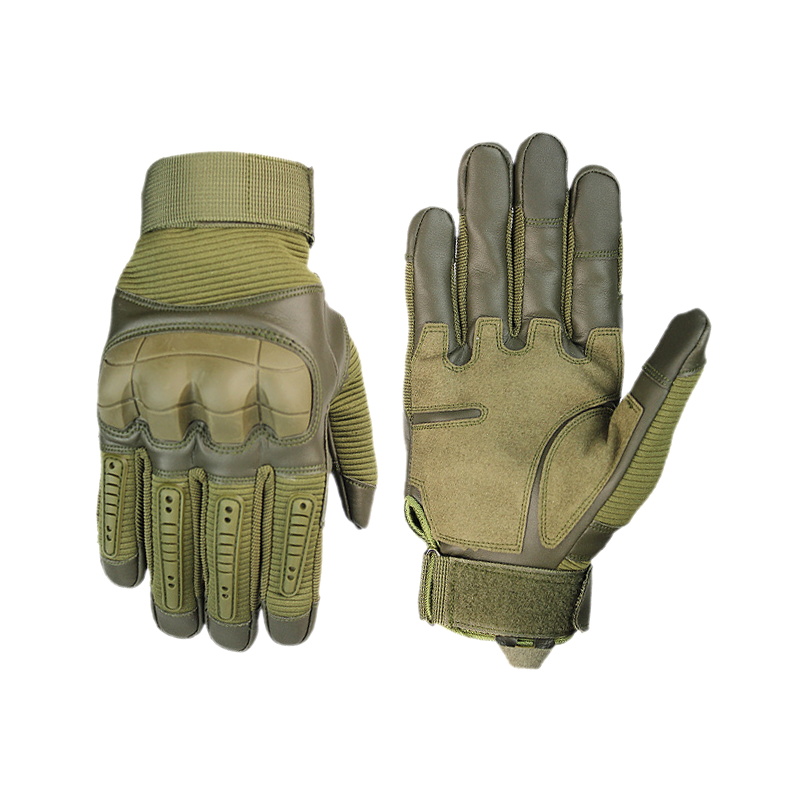 Guantes tácticos GL711 negro verde tostado
