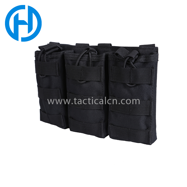 Caza militar Airsoft M4 y pistola Mag Pouch Tactical Molle Triple Magazine Pouches