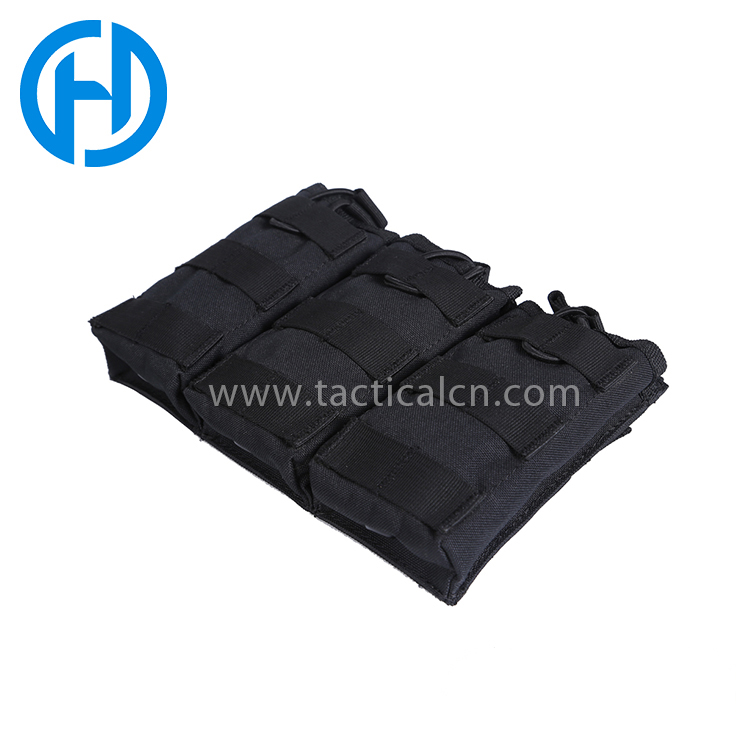 Caza militar Airsoft M4 y pistola Mag Pouch Tactical Molle Triple Magazine Pouches